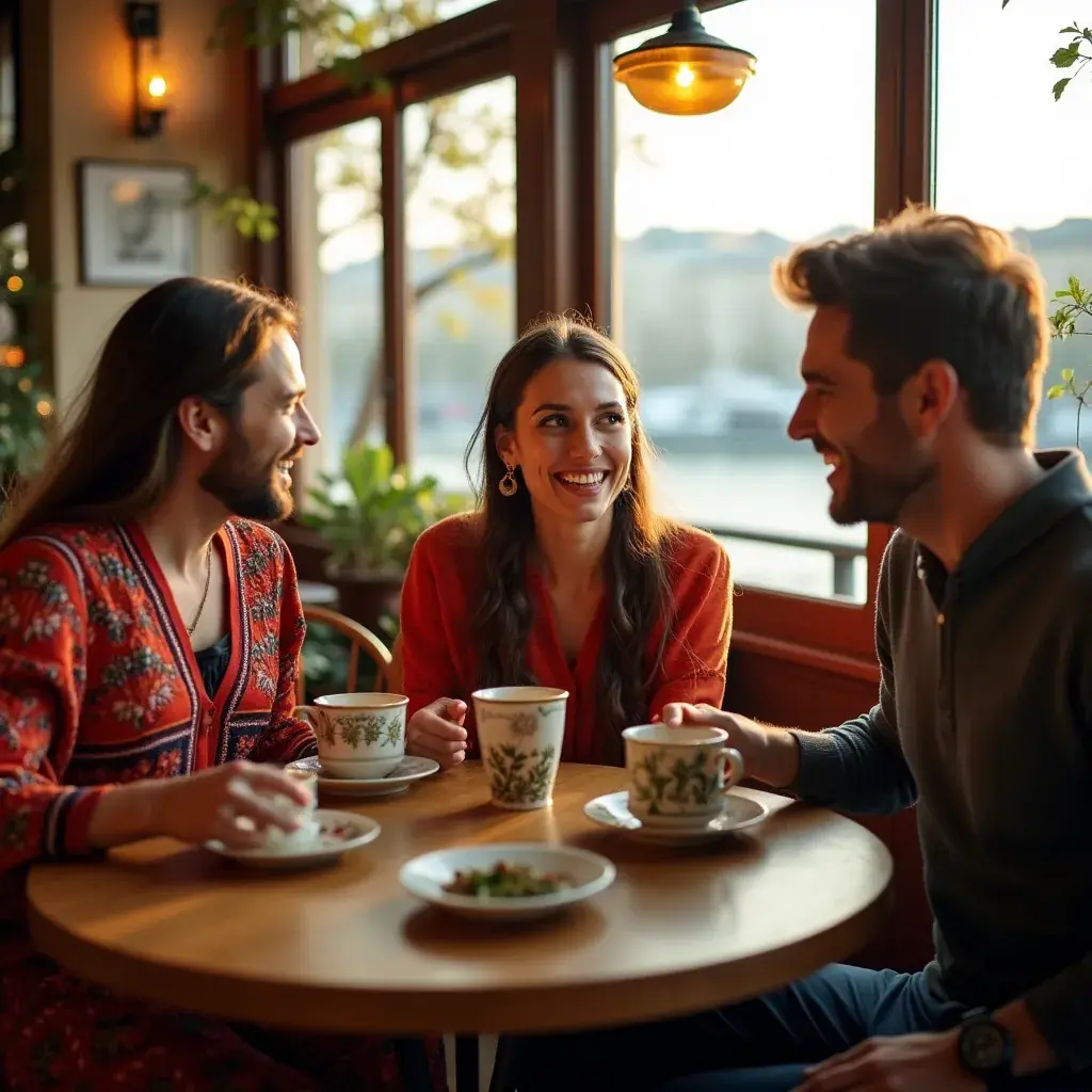 Tea készítése, ahol a gőzölő bögre szívügyünket jelképezi.