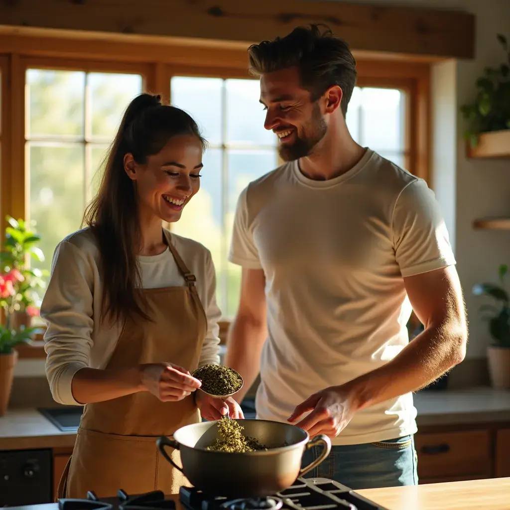 Kellemes környezet, ahol a szívbarát tea fogyasztása történik.